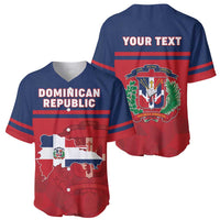 Personalized Dominican Republic Baseball Jersey Dominicana Flag Map