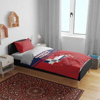 Dominican Republic Bedding Set Dominicana Flag Map