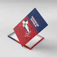 Dominican Republic Canvas Wall Art Dominicana Flag Map