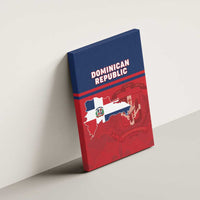 Dominican Republic Canvas Wall Art Dominicana Flag Map