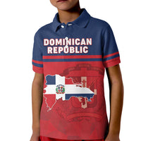 Personalized Dominican Republic Kid Polo Shirt Dominicana Flag Map