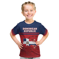 Personalized Dominican Republic Kid T Shirt Dominicana Flag Map