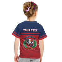 Personalized Dominican Republic Kid T Shirt Dominicana Flag Map
