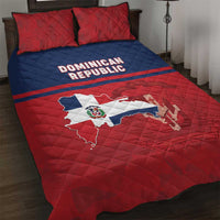 Dominican Republic Quilt Bed Set Dominicana Flag Map