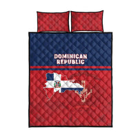 Dominican Republic Quilt Bed Set Dominicana Flag Map