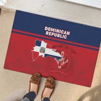 Dominican Republic Rubber Doormat Dominicana Flag Map