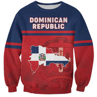 Personalized Dominican Republic Sweatshirt Dominicana Flag Map