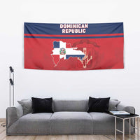 Dominican Republic Tapestry Dominicana Flag Map