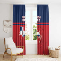 Dominican Republic Window Curtain Dominicana Flag Map