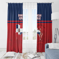 Dominican Republic Window Curtain Dominicana Flag Map