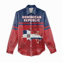 Personalized Dominican Republic Women Casual Shirt Dominicana Flag Map