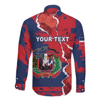 Personalized Dominican Republic Long Sleeve Button Shirt Bayahibe Rose Unique Style