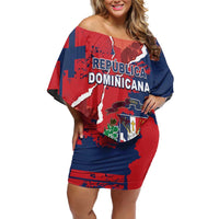 Personalized Dominican Republic Off Shoulder Short Dress Bayahibe Rose Unique Style
