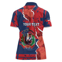 Personalized Dominican Republic Women Polo Shirt Bayahibe Rose Unique Style