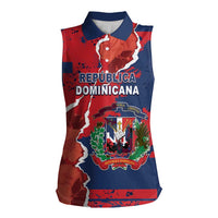 Personalized Dominican Republic Women Sleeveless Polo Shirt Bayahibe Rose Unique Style