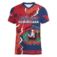 Personalized Dominican Republic Women V-Neck T-Shirt Bayahibe Rose Unique Style