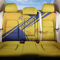 Barbados Gold Trident Back Car Seat Cover With Coat Of Arms