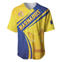 Barbados Gold Trident Baseball Jersey With Coat Of Arms