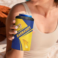 Barbados Gold Trident 4 in 1 Can Cooler Tumbler With Coat Of Arms