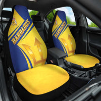 Barbados Gold Trident Car Seat Cover With Coat Of Arms