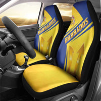 Barbados Gold Trident Car Seat Cover With Coat Of Arms