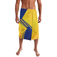 Barbados Gold Trident Lavalava With Coat Of Arms