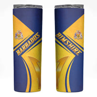 Barbados Gold Trident Skinny Tumbler With Coat Of Arms