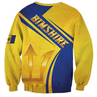 Barbados Gold Trident Sweatshirt With Coat Of Arms