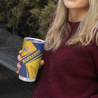 Barbados Gold Trident Tumbler Cup With Coat Of Arms