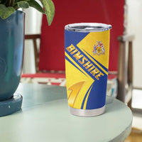 Barbados Gold Trident Tumbler Cup With Coat Of Arms