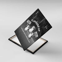 Funny Penguin Resist Canvas Wall Art Flippers Up I Stand With Penguins