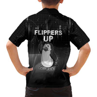Funny Penguin Resist Family Matching Summer Maxi Dress and Hawaiian Shirt Flippers Up I Stand With Penguins