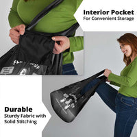 Funny Penguin Resist Grocery Bag Flippers Up I Stand With Penguins