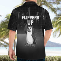 Funny Penguin Resist Hawaiian Shirt Flippers Up I Stand With Penguins