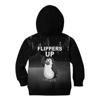 Funny Penguin Resist Kid Hoodie Flippers Up I Stand With Penguins