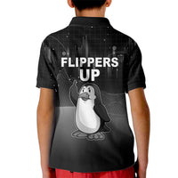 Funny Penguin Resist Kid Polo Shirt Flippers Up I Stand With Penguins