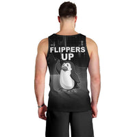 Funny Penguin Resist Men Tank Top Flippers Up I Stand With Penguins