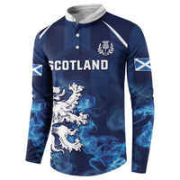 Scotland Rugby Custom Button Sweatshirt Go Scottish Thistle Unique Style