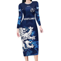 Scotland Rugby Custom Family Matching Long Sleeve Bodycon Dress and Hawaiian Shirt Go Scottish Thistle Unique Style
