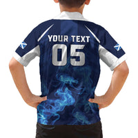 Scotland Rugby Custom Family Matching Off The Shoulder Long Sleeve Dress and Hawaiian Shirt Go Scottish Thistle Unique Style