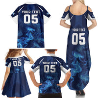 Scotland Rugby Custom Family Matching Summer Maxi Dress and Hawaiian Shirt Go Scottish Thistle Unique Style