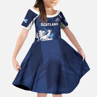 Scotland Rugby Custom Family Matching Tank Maxi Dress and Hawaiian Shirt Go Scottish Thistle Unique Style