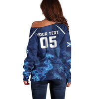 Scotland Rugby Custom Off Shoulder Sweater Go Scottish Thistle Unique Style