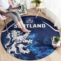 Scotland Rugby Round Carpet Go Scottish Thistle Unique Style