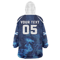 Scotland Rugby Custom Wearable Blanket Hoodie Go Scottish Thistle Unique Style