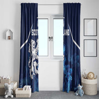 Scotland Rugby Window Curtain Go Scottish Thistle Unique Style