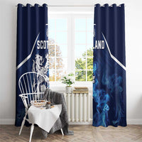 Scotland Rugby Window Curtain Go Scottish Thistle Unique Style