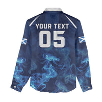 Scotland Rugby Custom Women Casual Shirt Go Scottish Thistle Unique Style