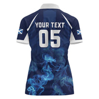 Scotland Rugby Custom Women Polo Shirt Go Scottish Thistle Unique Style