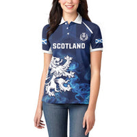 Scotland Rugby Custom Women Polo Shirt Go Scottish Thistle Unique Style